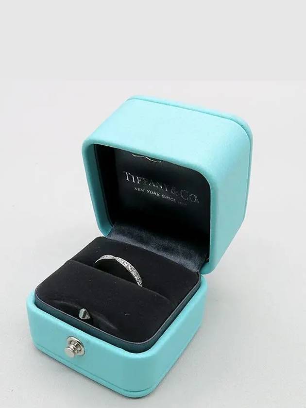 Tiffany PT950 Platinum Harmony Bead 20 Point Diamond Setting Ring No 6 - TIFFANY & CO. - BALAAN 4