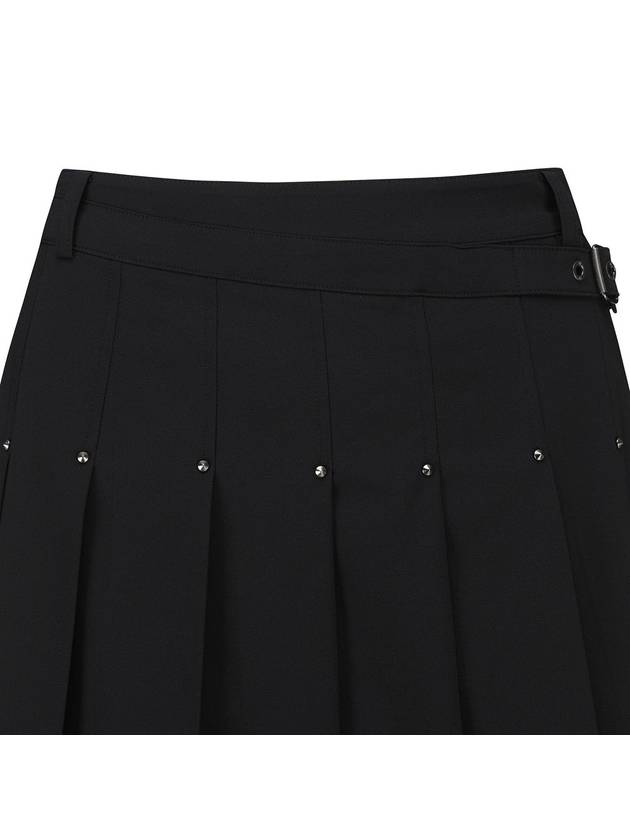 WOMEN BUCKLE DECORATIOIN PLEATS SKIRTBK - ANEWGOLF - BALAAN 3