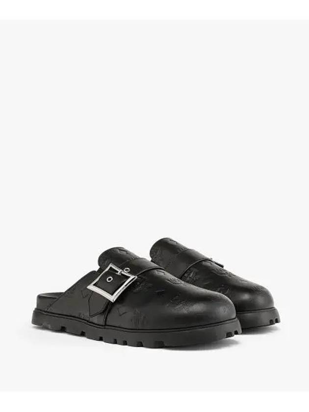 Leather Slippers Men s Black - MCM - BALAAN 2