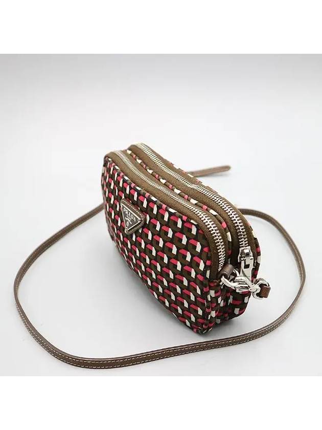 1N1861 Pocono double zipper mini cross bag - PRADA - BALAAN 2