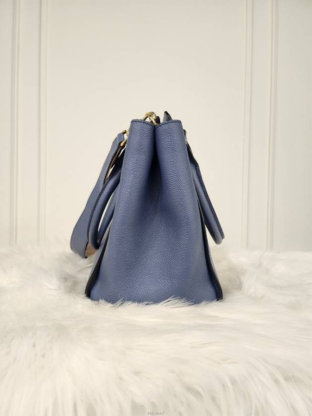 Daol Beomeo Branch Buckle Tote Bag Blue 4049577 Condition B - BURBERRY - BALAAN 3