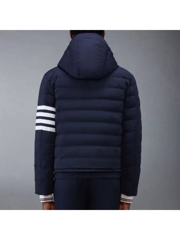 Poly Twill Down Filled 4-Bar Ski Padding Navy - THOM BROWNE - BALAAN 4