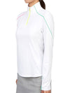 Women'S Sun Shield Quarter Zip Long Sleeve T-Shirt White - G/FORE - BALAAN 3