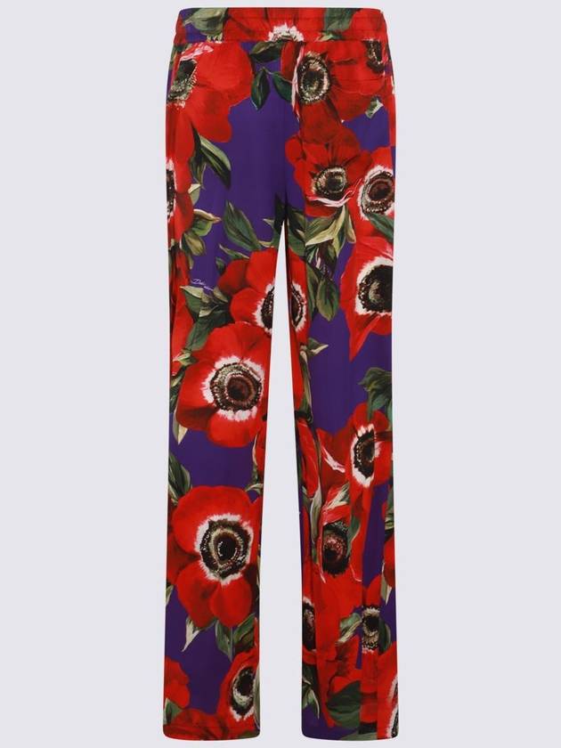 24 ss Multicolor Silk Pants FTC12TFSA55HPAA5 B0481007156 - DOLCE&GABBANA - BALAAN 3