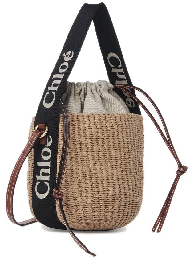 Small Woody Logo Bucket Bag Beige - CHLOE - BALAAN 2