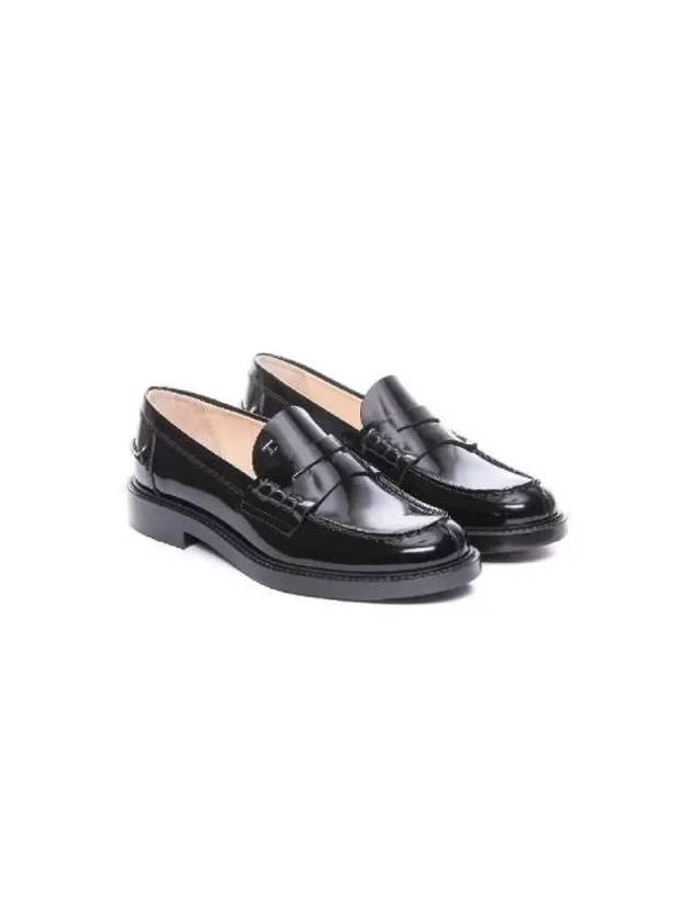 Women's Patent Leather Penny Loafers Black - TOD'S - BALAAN 5