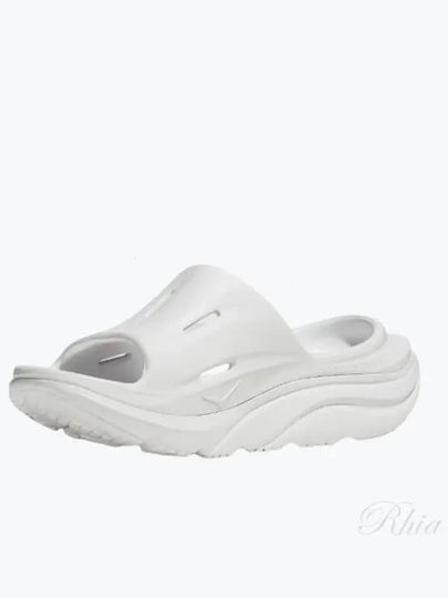 Ora Recovery Slide 3 Slippers White - HOKA ONE ONE - BALAAN 2