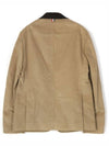 Corduroy Button Up Cutaway Jacket Beige - THOM BROWNE - BALAAN 3