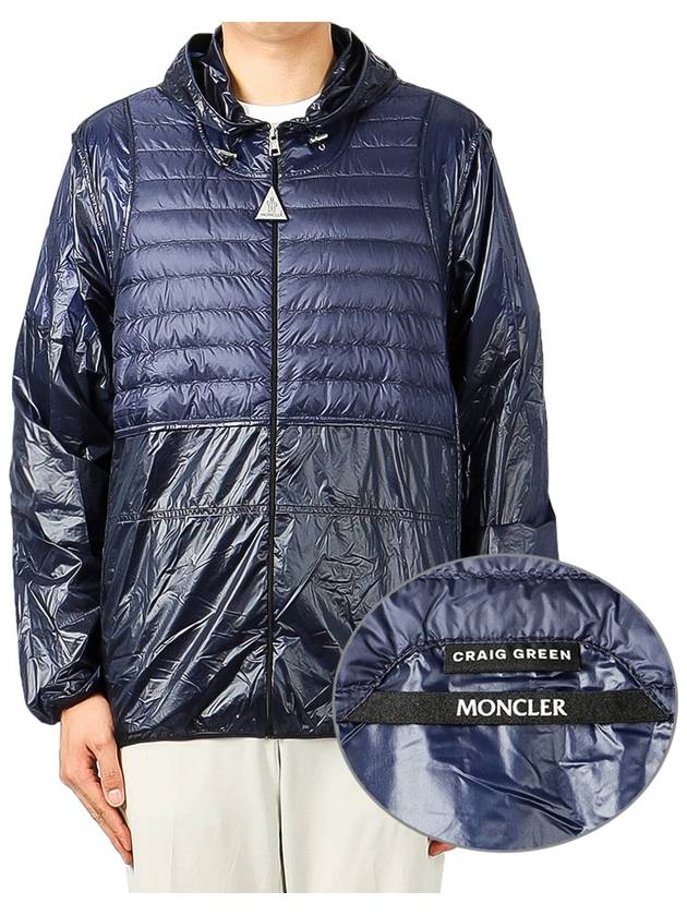 Genius Plethodon Hooded Jacket Blue - MONCLER - BALAAN 2