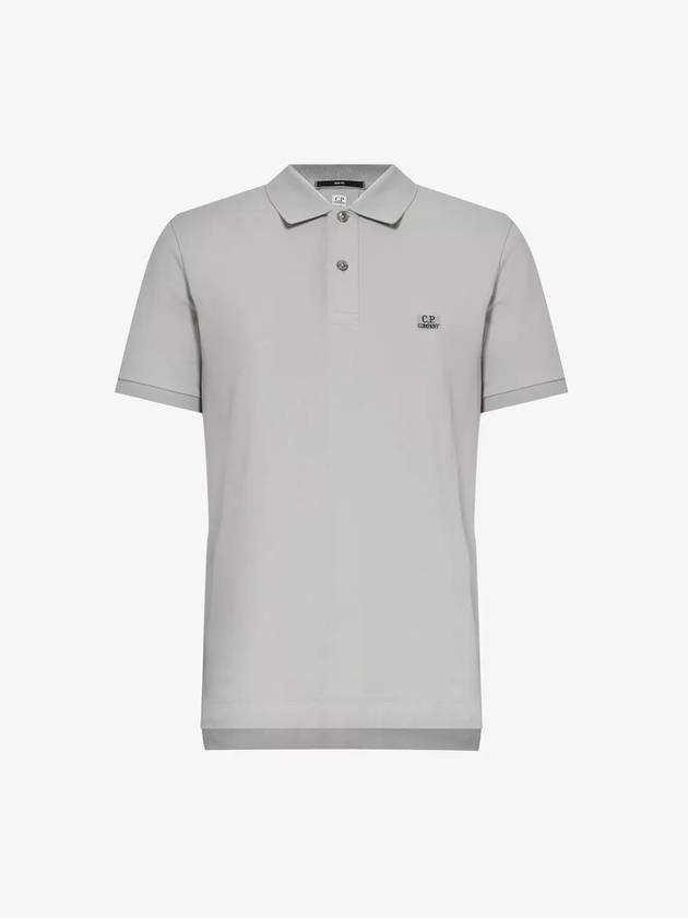 Stretch pique regular polo shirt - CP COMPANY - BALAAN 1