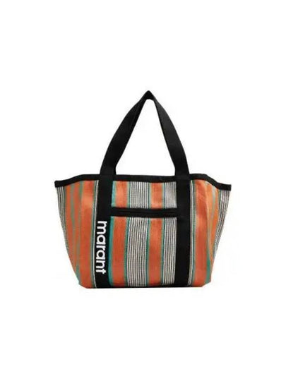 Darwen Striped Nylon Tote Bag Orange - ISABEL MARANT - BALAAN 2