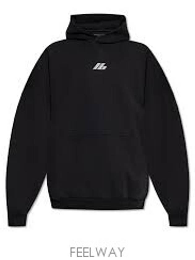 Logo Print Hoodie Black - BALENCIAGA - BALAAN 6