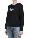 Women's Tina Logo Sweat Sweatshirt Black - A.P.C. - BALAAN 4