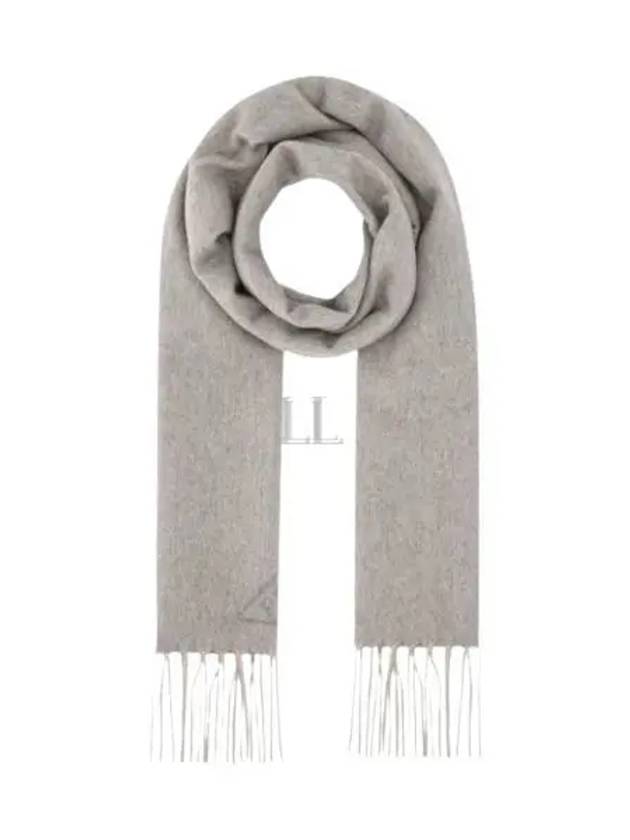 Double Cashmere Muffler Light Grey - PRADA - BALAAN 2