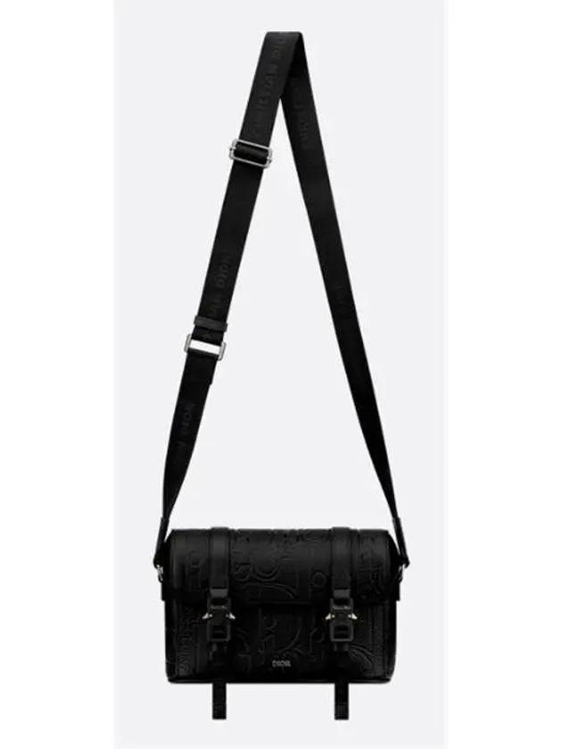 Hit The Road Grained Calfskin Flap Messenger Bag Black - DIOR - BALAAN 5