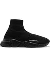 Speed ​​Recycle Knit High Top Sneakers Black - BALENCIAGA - BALAAN 2