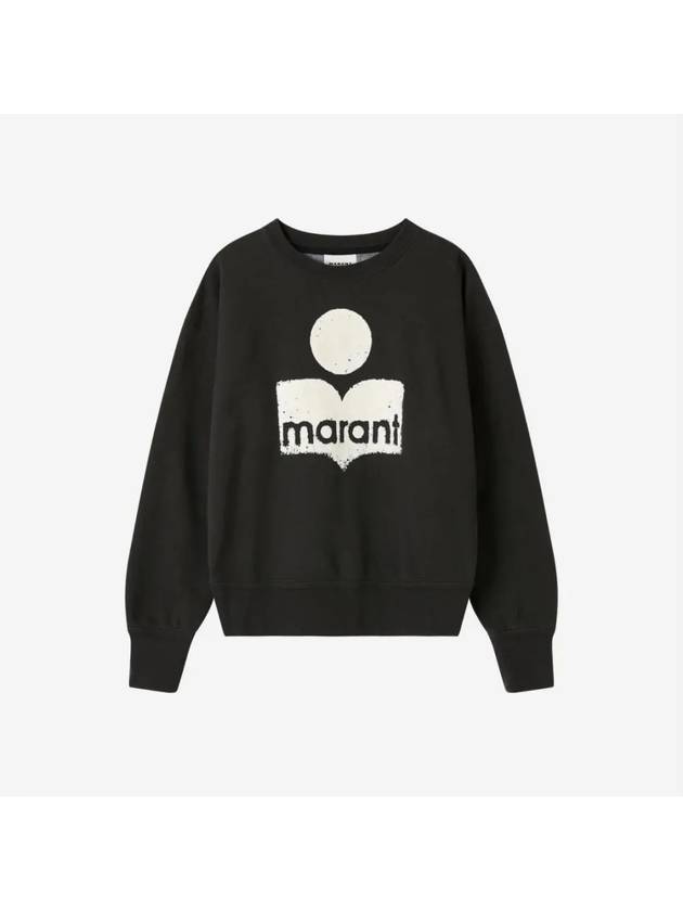 W Isabel Marant Mobily Sweatshirt Faded Black SW0011FA A1M78E 02FK - ISABEL MARANT - BALAAN 1