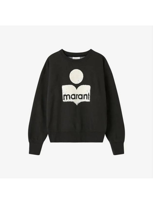 W Isabel Marant Mobily Sweatshirt Faded Black SW0011FA A1M78E 02FK - ISABEL MARANT - BALAAN 1