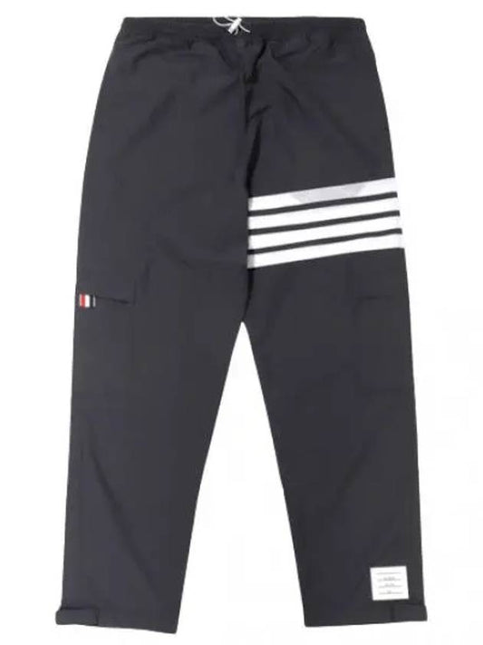 Mesh Diagonal Stripe Packable Ripstop Track Pants Men s Training - THOM BROWNE - BALAAN 1