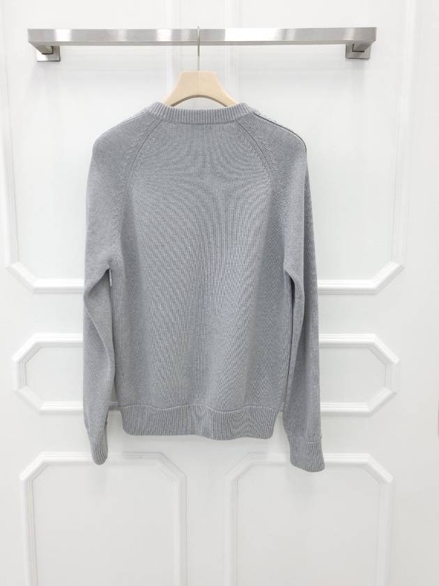 Oblique insert knit gray S - DIOR - BALAAN 2