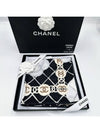 Camellia Square Scarf Silk Black A39577 - CHANEL - BALAAN 5