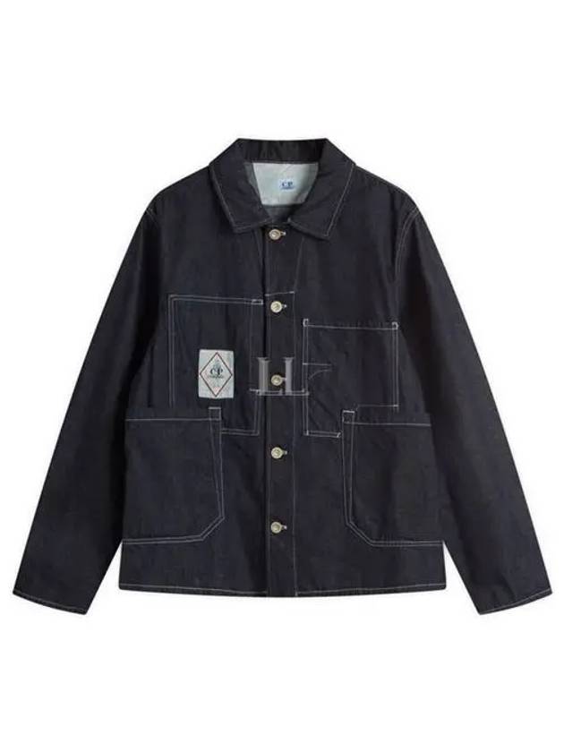 Multi-Pocket Denim Jacket Dark Blue - CP COMPANY - BALAAN 2