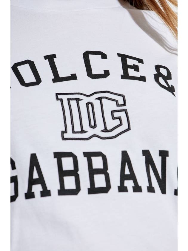 Dolce & Gabbana T-shirt With Logo, Women's, White - DOLCE&GABBANA - BALAAN 5