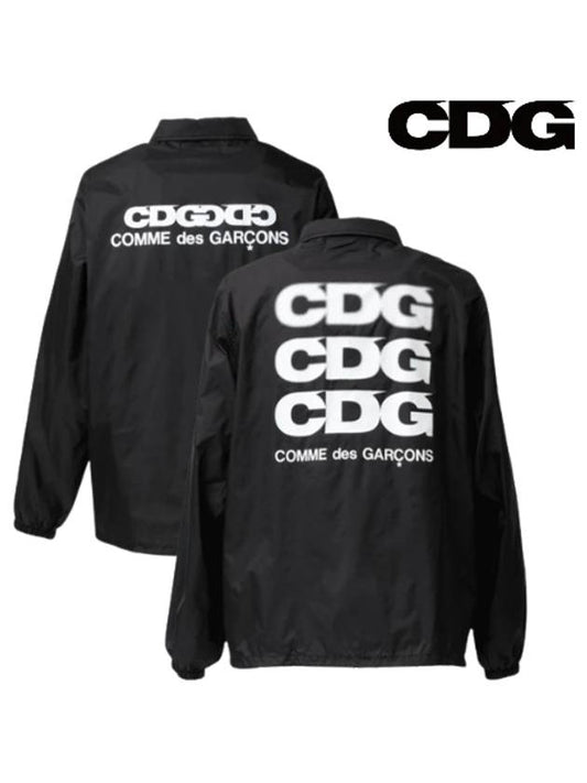 CDG Back logo Coach Jacket Black - COMME DES GARCONS - BALAAN 2