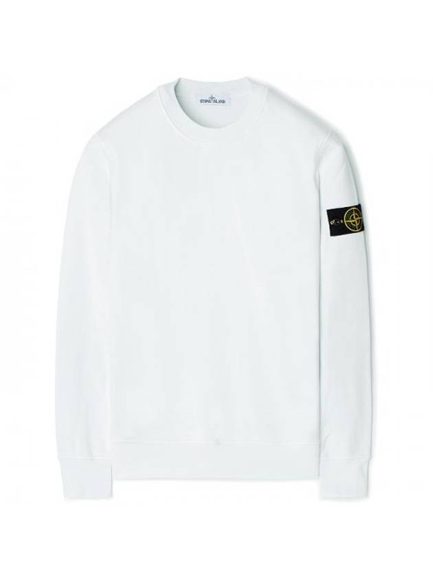 Wappen Patch Crew Neck Sweatshirt Ice - STONE ISLAND - BALAAN 1