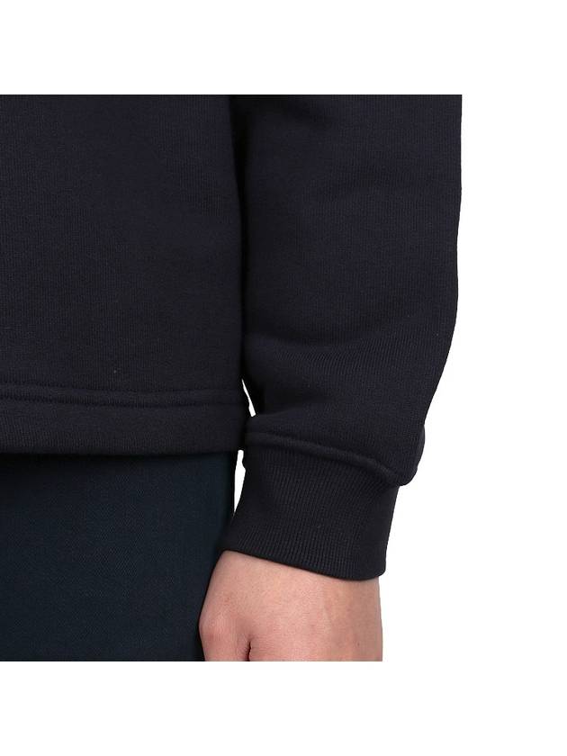 Marina Oversized Cotton Sweatshirt Navy - STONE ISLAND - BALAAN 8