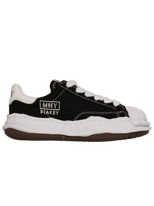 Blakey OG Sole Canvas Low Top Sneakers Black White A08FW735BLACK - MIHARA YASUHIRO - BALAAN 1