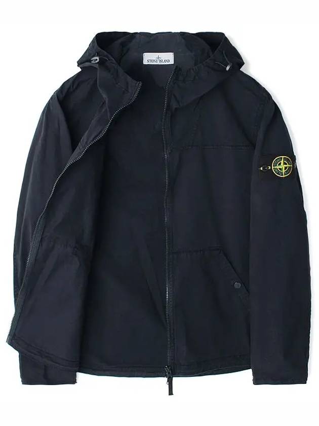 Stone Supima Cotton Hooded Jacket Navy 811510110 - STONE ISLAND - BALAAN 7