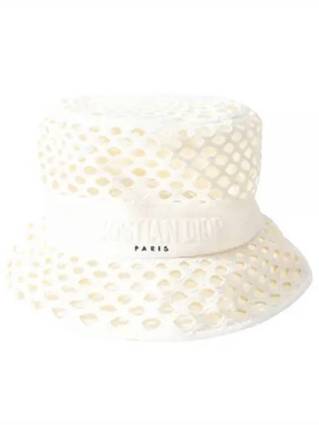 Women s Mesh Bucket Hat White 22DMH923A131 - DIOR - BALAAN 1