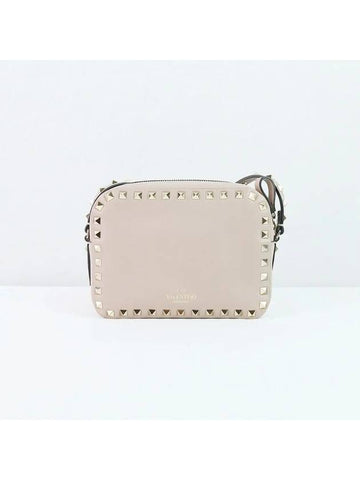 Valentino shoulder bag Rockstud leather camera WW2B0809 P45 - RED VALENTINO - BALAAN 1