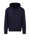 Diagonal Raised Fleece Hoodie Navy - CP COMPANY - BALAAN 1