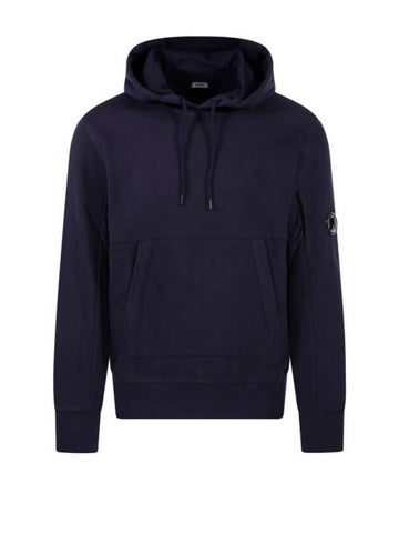 Diagonal Raised Fleece Hoodie Navy - CP COMPANY - BALAAN 1