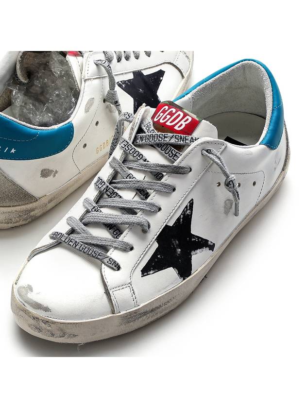 Superstar Classic Blue Tab Low Top Sneakers White - GOLDEN GOOSE - BALAAN 1