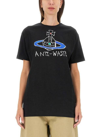 Anti Waste Short Sleeve T-Shirt Black - VIVIENNE WESTWOOD - BALAAN 2