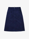 Women's Jennie A-Line Skirt Dark Blue - A.P.C. - BALAAN 4