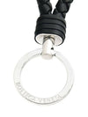 Intrecciato Leather Key Ring Black - BOTTEGA VENETA - BALAAN 2