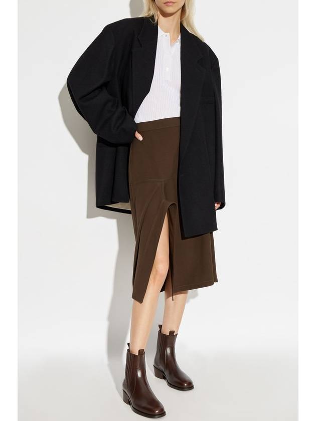 Asymmetrical A Line Skirt Brown - LEMAIRE - BALAAN 3