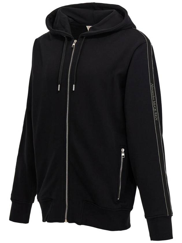 24FW Hooded Sweatshirt 654794QXAAP0548 Black - ALEXANDER MCQUEEN - BALAAN 4