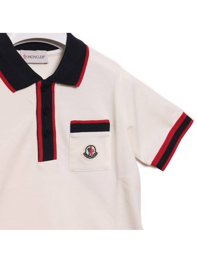 Color Block Polo Short Sleeve T Shirt 8A00003 8496W 034 24S - MONCLER - BALAAN 5