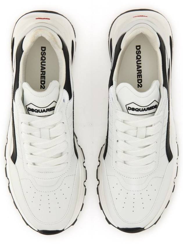 Run DS2 Low Top Sneakers White - DSQUARED2 - BALAAN 3