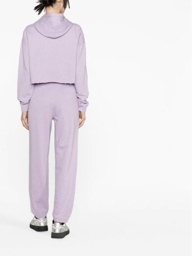 Organic Cotton Track Pants Purple - GANNI - BALAAN 3