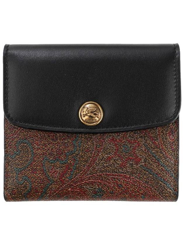 Paisley Print Card Wallet Brown Black - ETRO - BALAAN 2