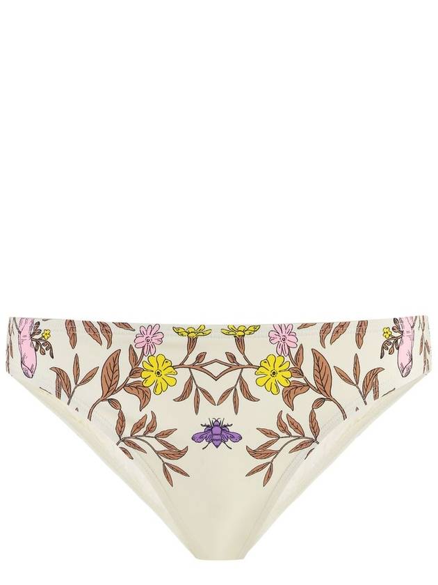 Floral Print Bikini Bottom Ivory - TORY BURCH - BALAAN 2