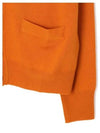 Embroidery Logo Fine Wool Cardigan Orange - VIVIENNE WESTWOOD - BALAAN 5