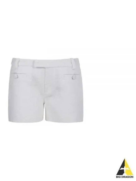 Boucle Shorts White - AMI - BALAAN 2