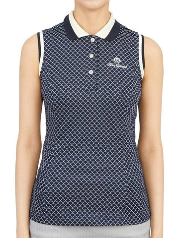 Women's Scale Sleeveless Navy - HORN GARMENT - BALAAN 1